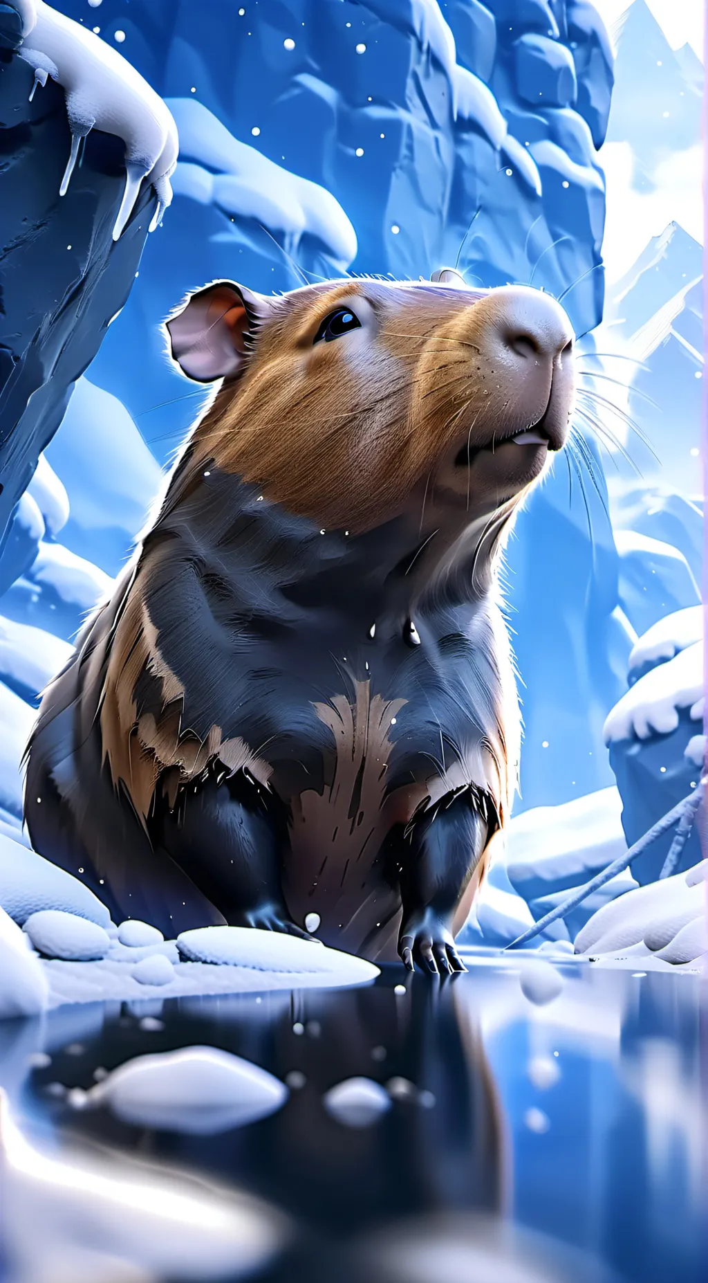 ai character: capybara background