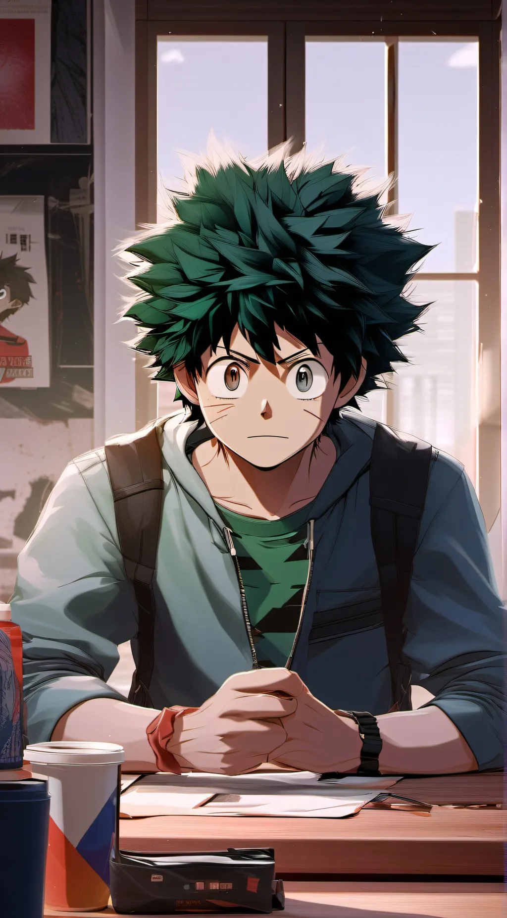 ai character: deku background