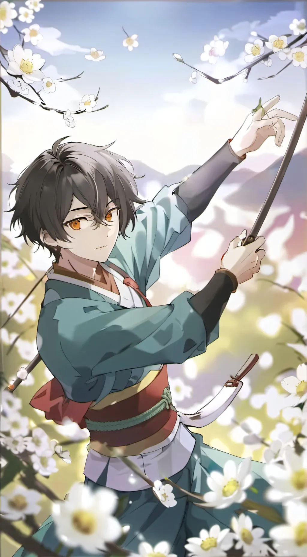 ai character: Tanjiro background