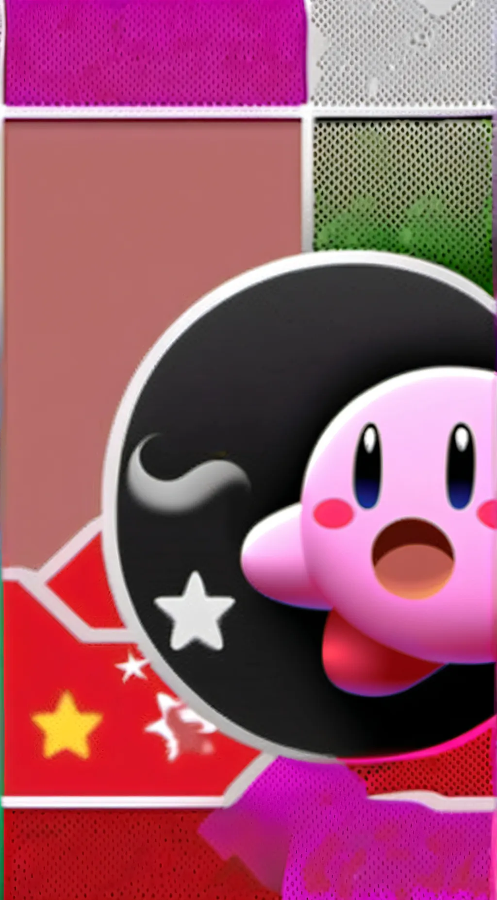 ai character: kirby x mha background