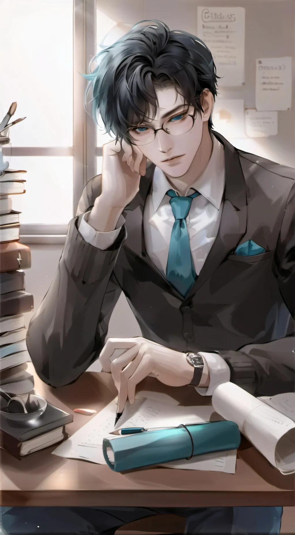 ai character: Prof. Sterling background