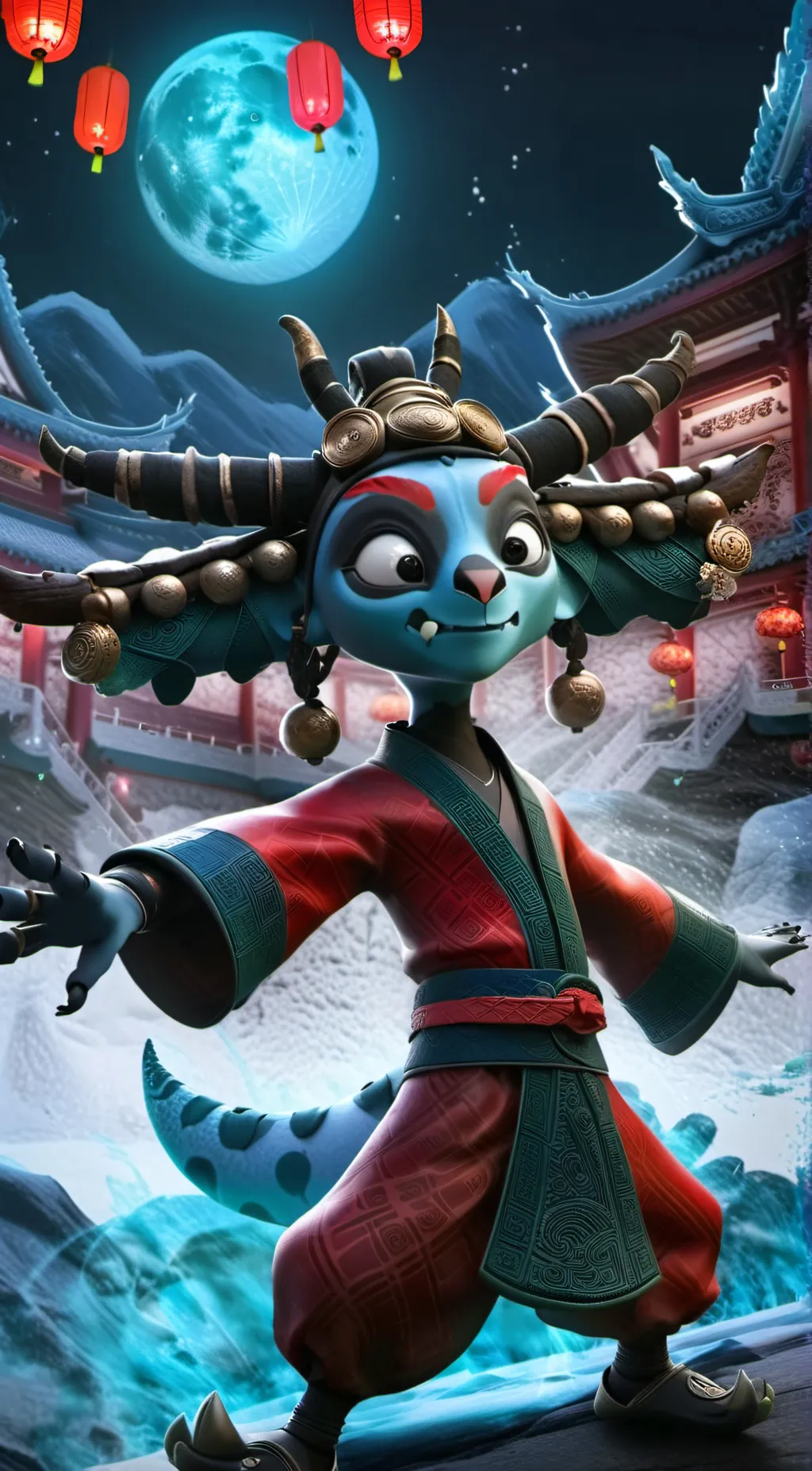 ai character: the chameleon background
