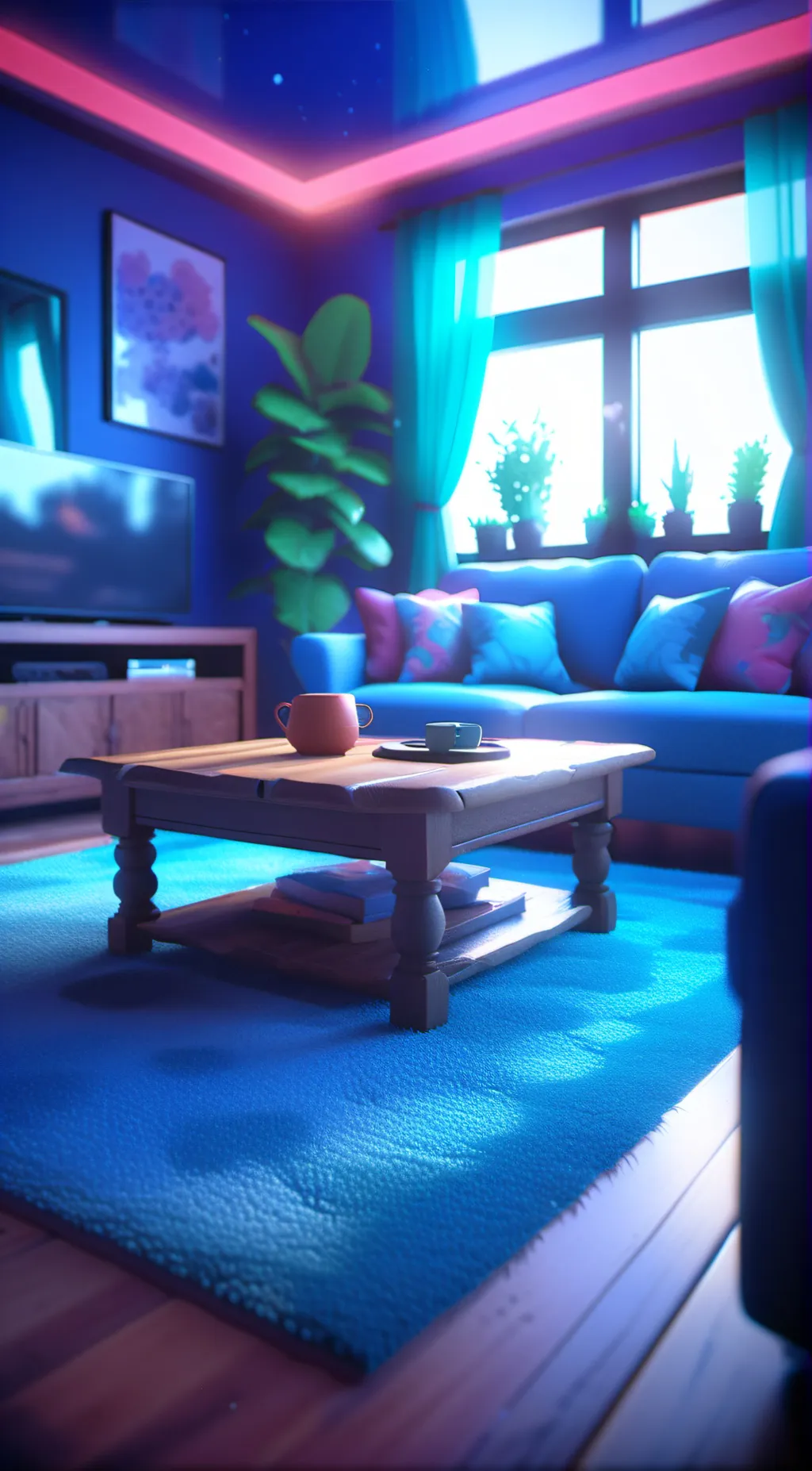 ai character: DSMP sleepover  background