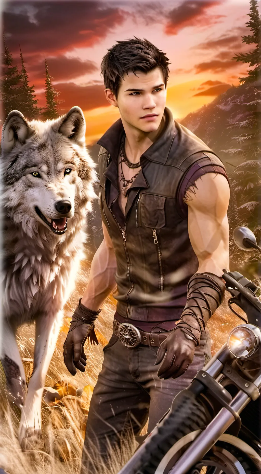 ai character: jacob black background