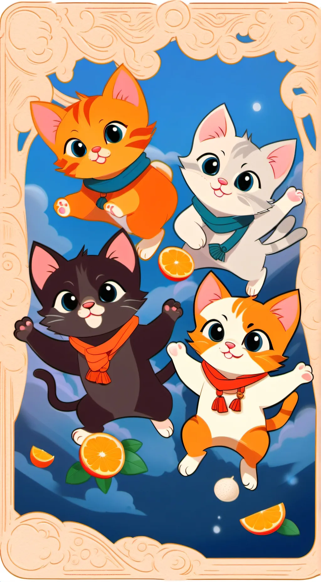 ai character: The kitty gang background