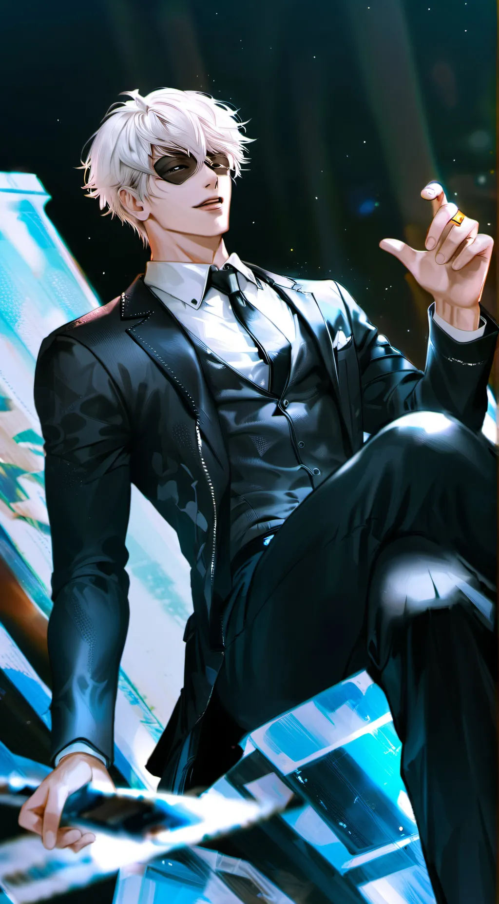 ai character: Gojo Satoru background