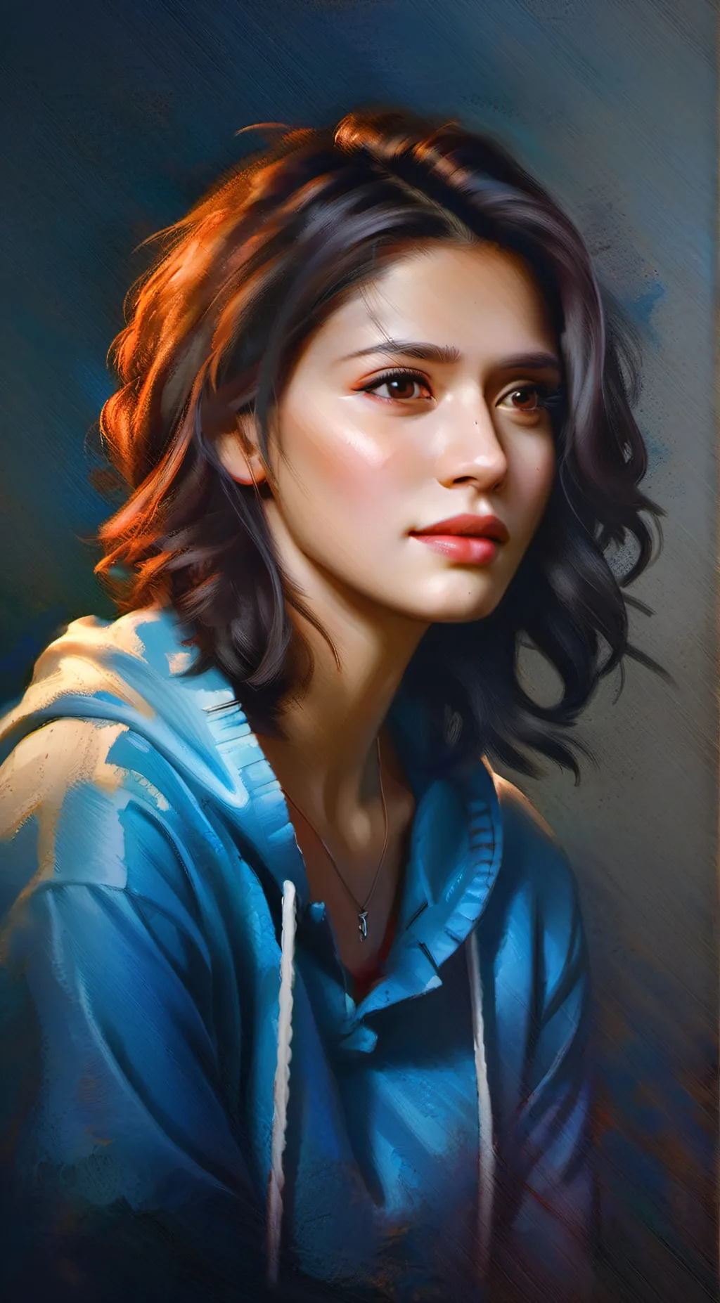ai character: Kaori  background