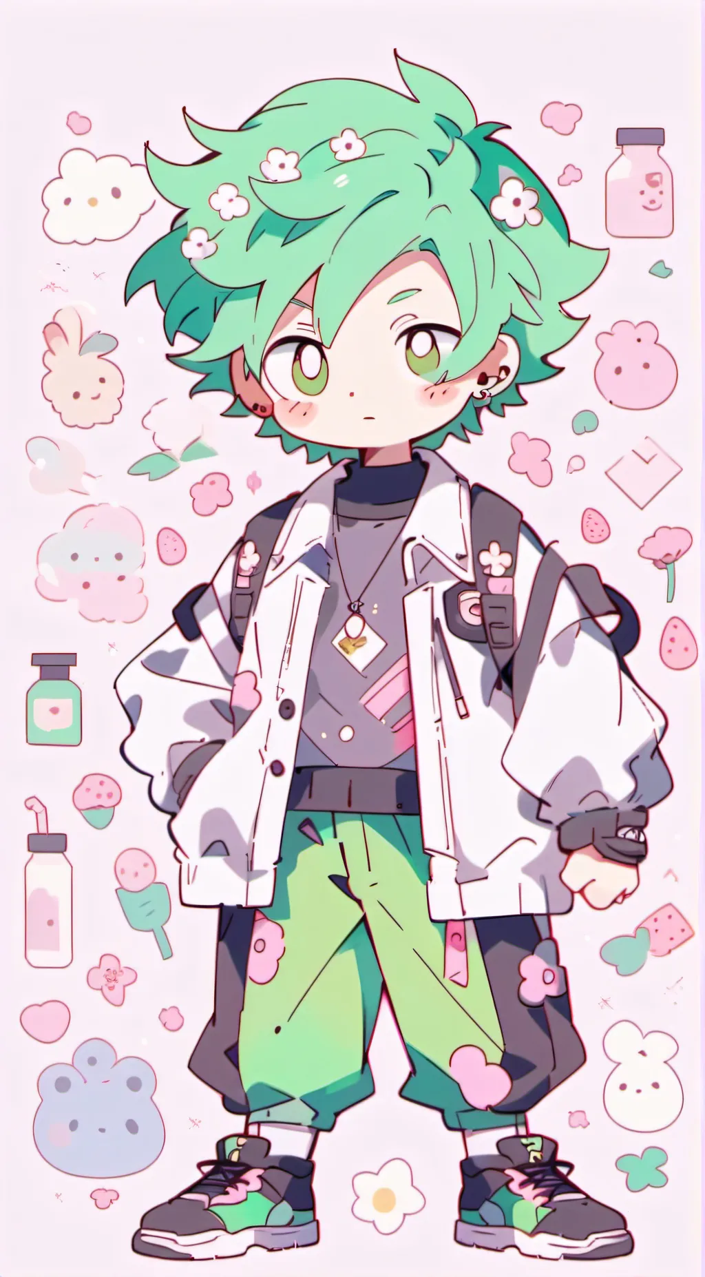 ai character: Among us X MHA background