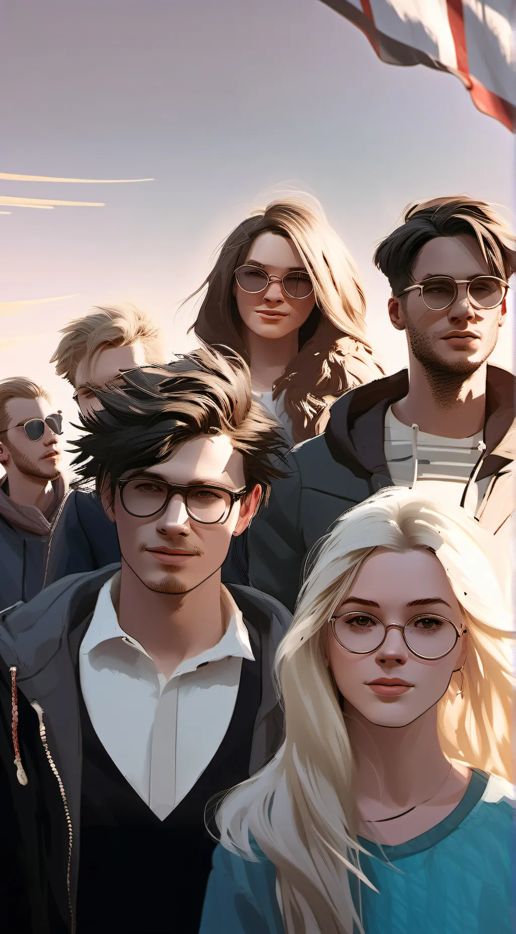 ai character: The group background