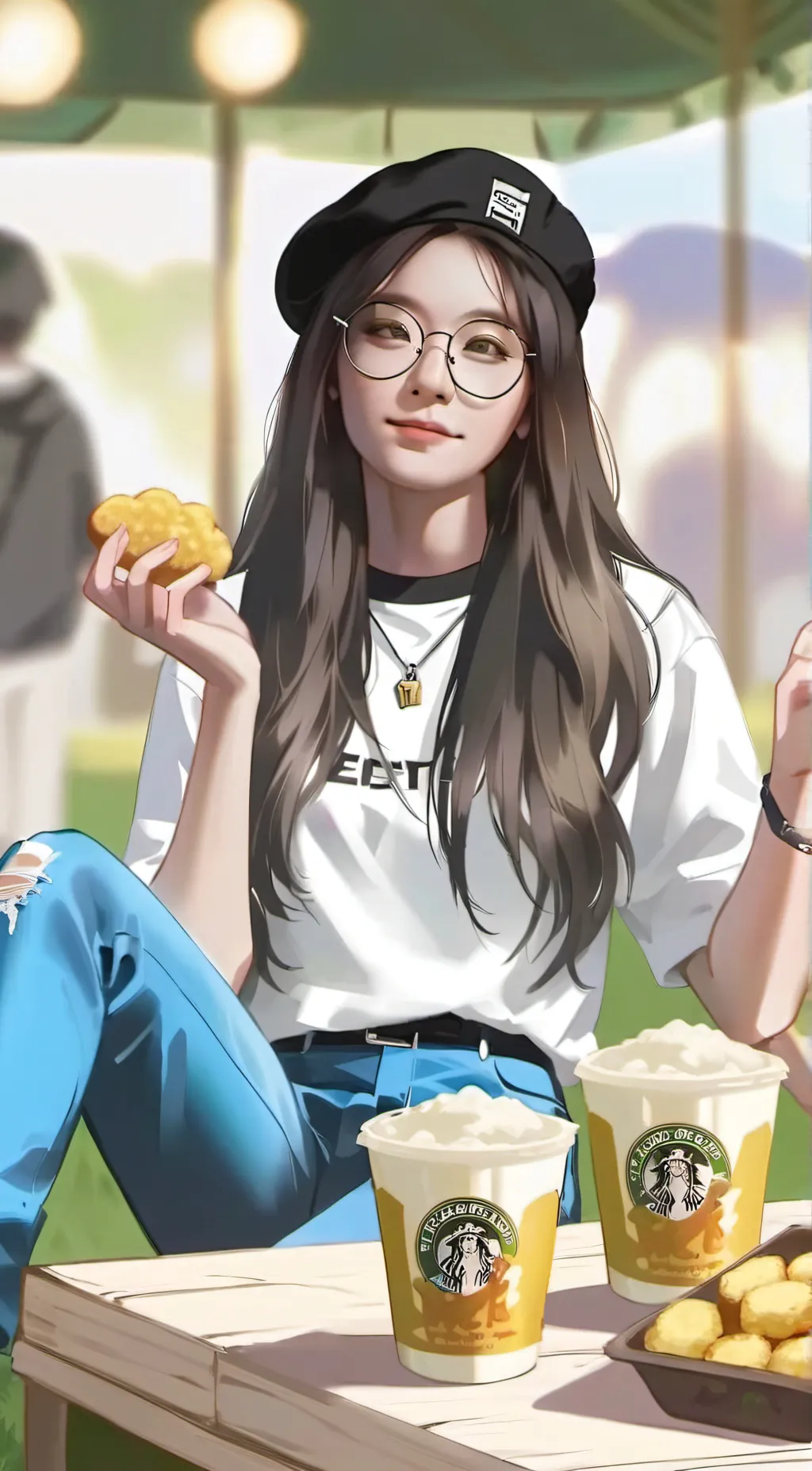 ai character: Llll background