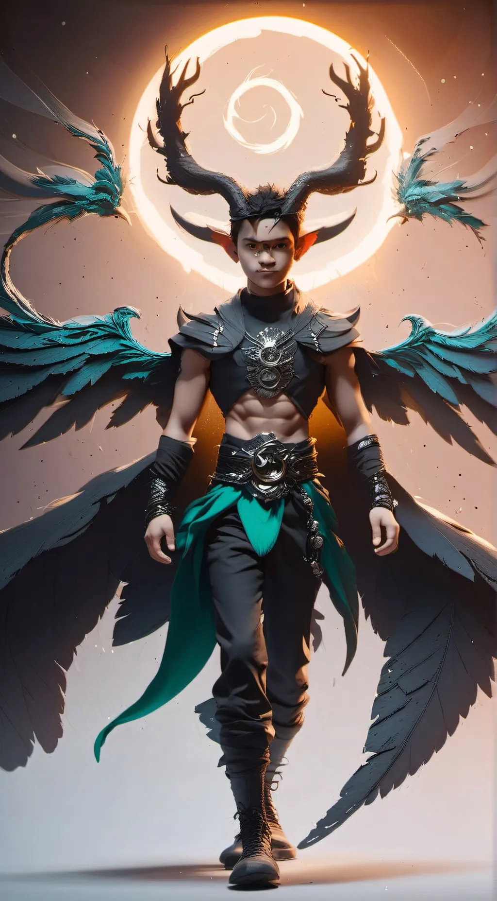 ai character: King flow background