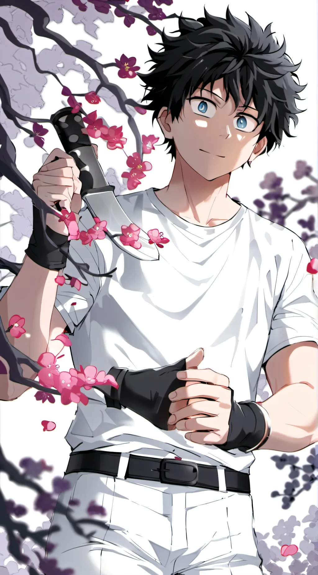 ai character: Deku mad background