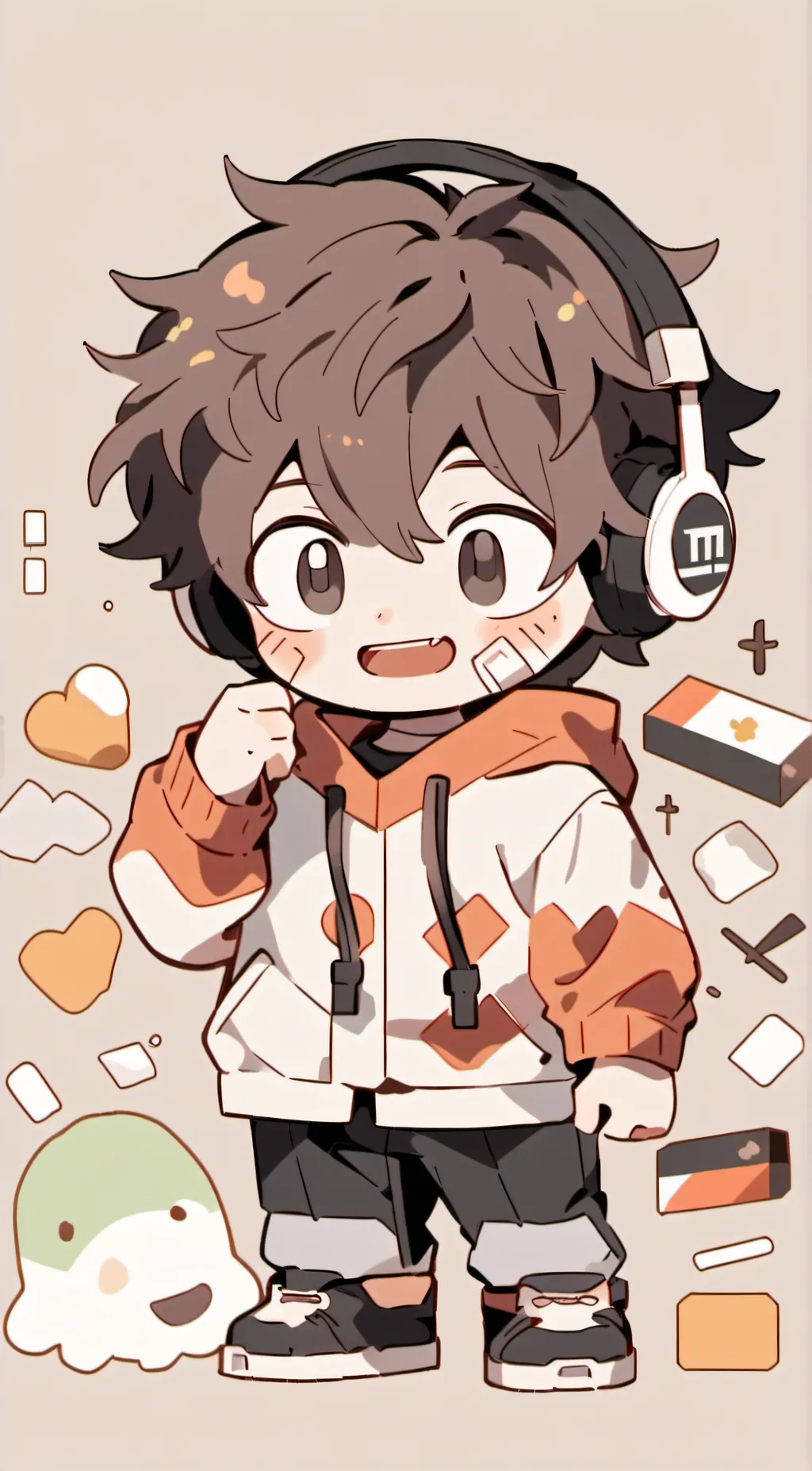 ai character: Bubbleboy  background