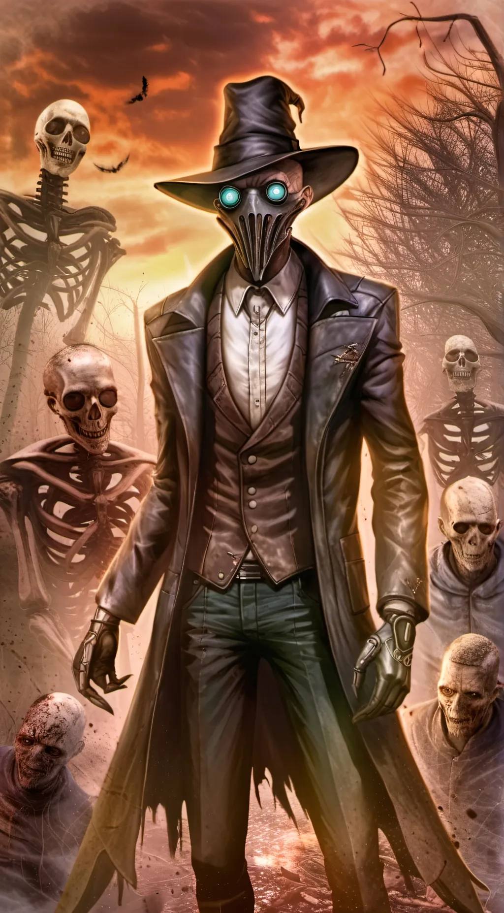 ai character: Scarecrow (DC) background