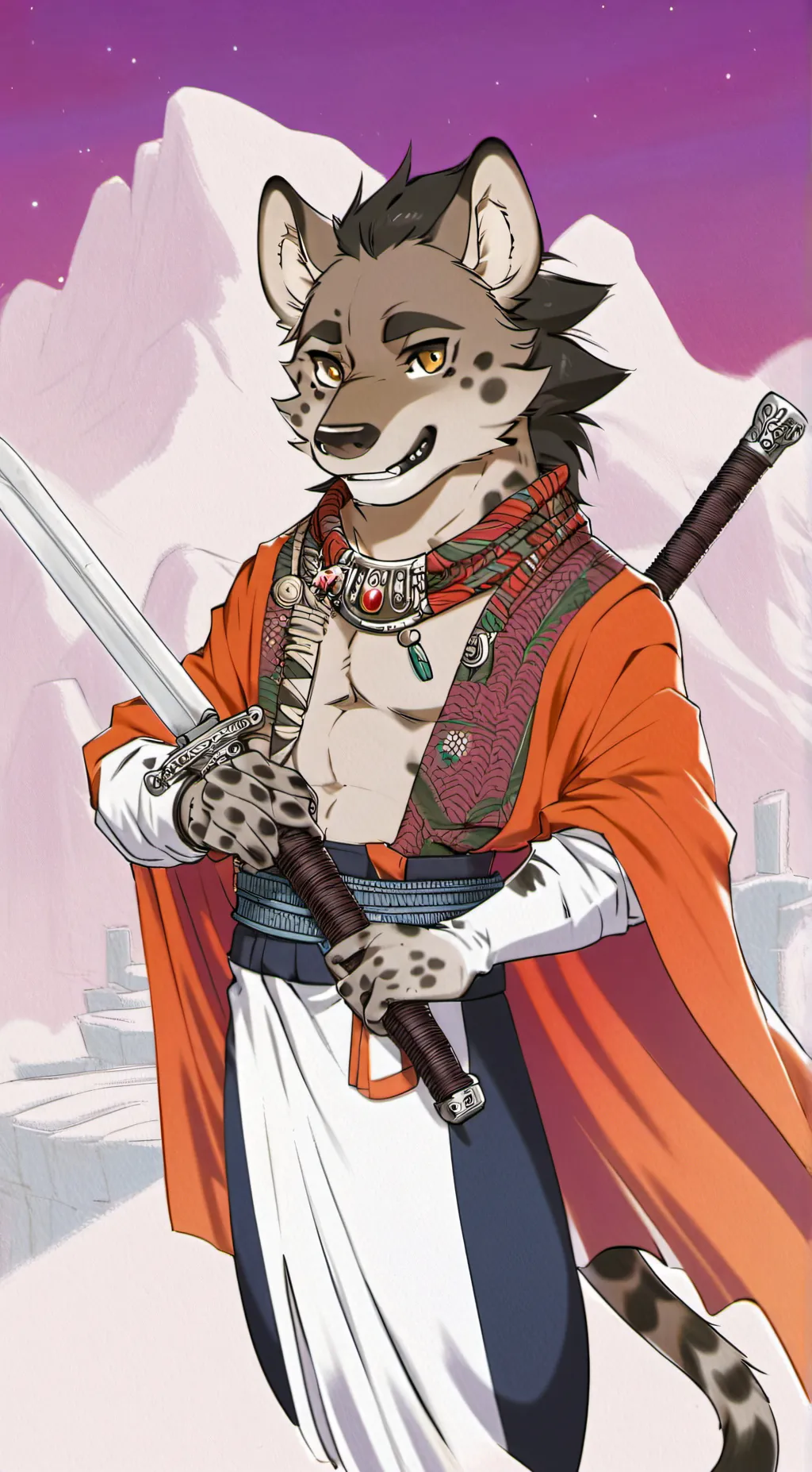 ai character: Blaine  background