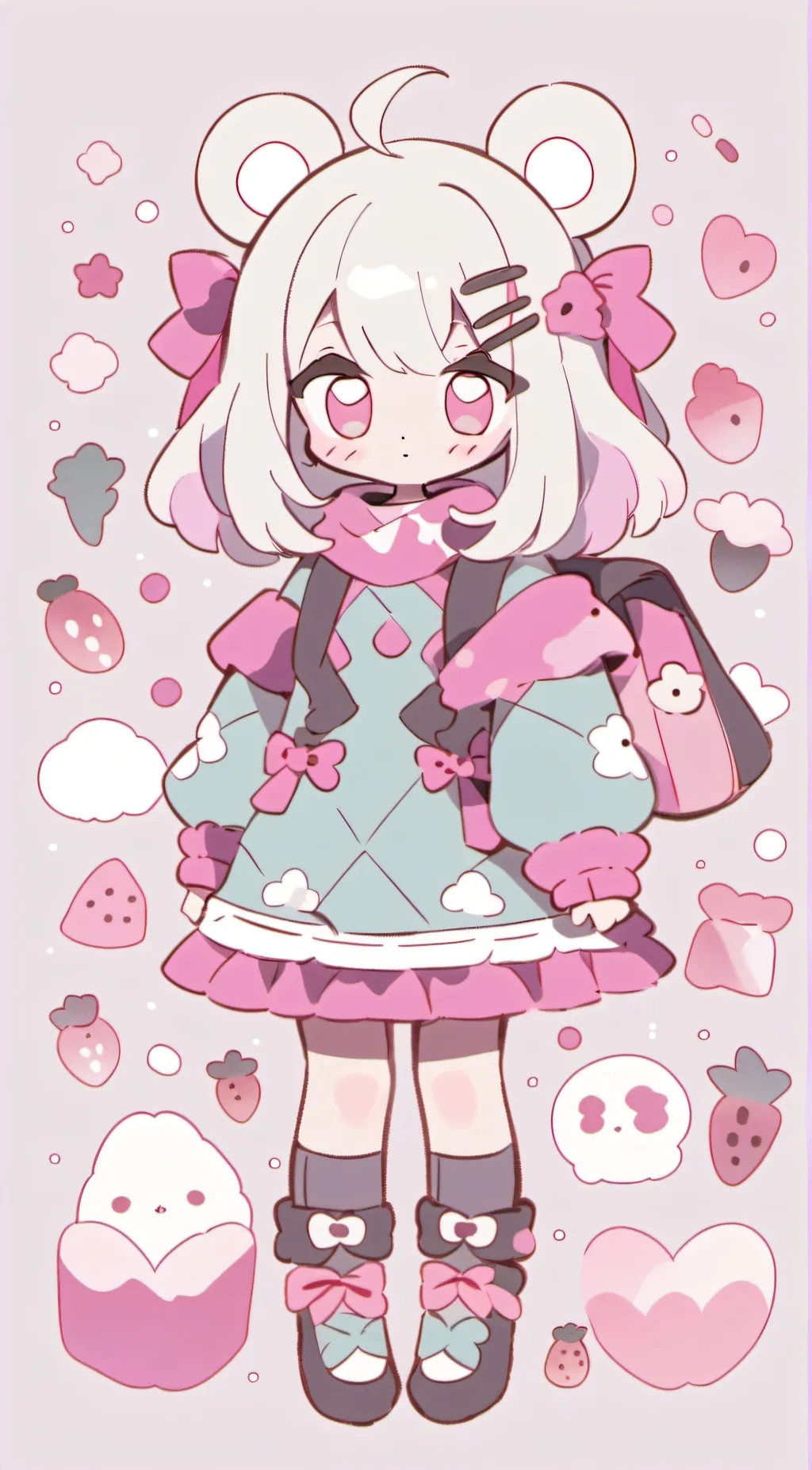 ai character: Chibi sakie background