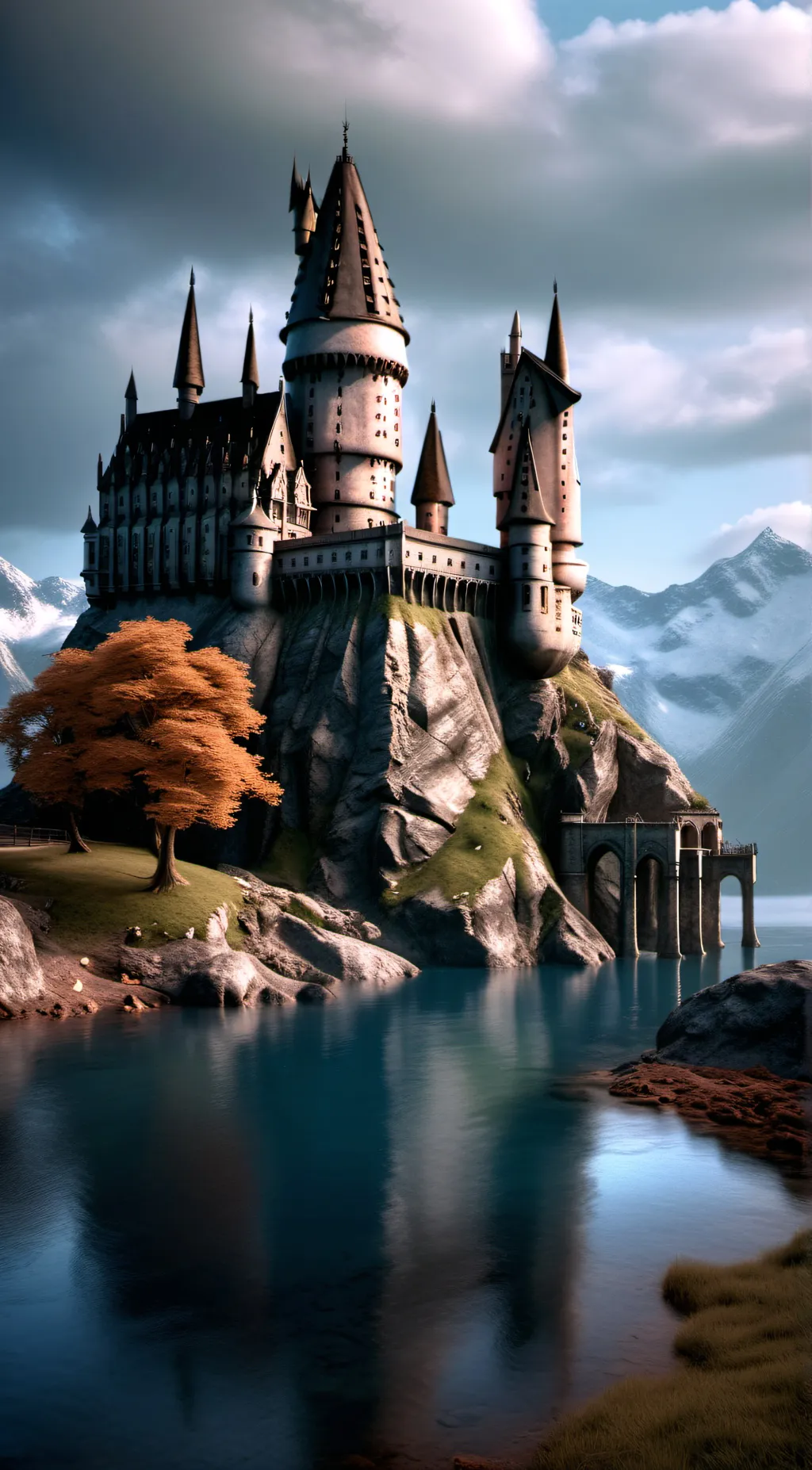 ai character: Hogwarts Party background