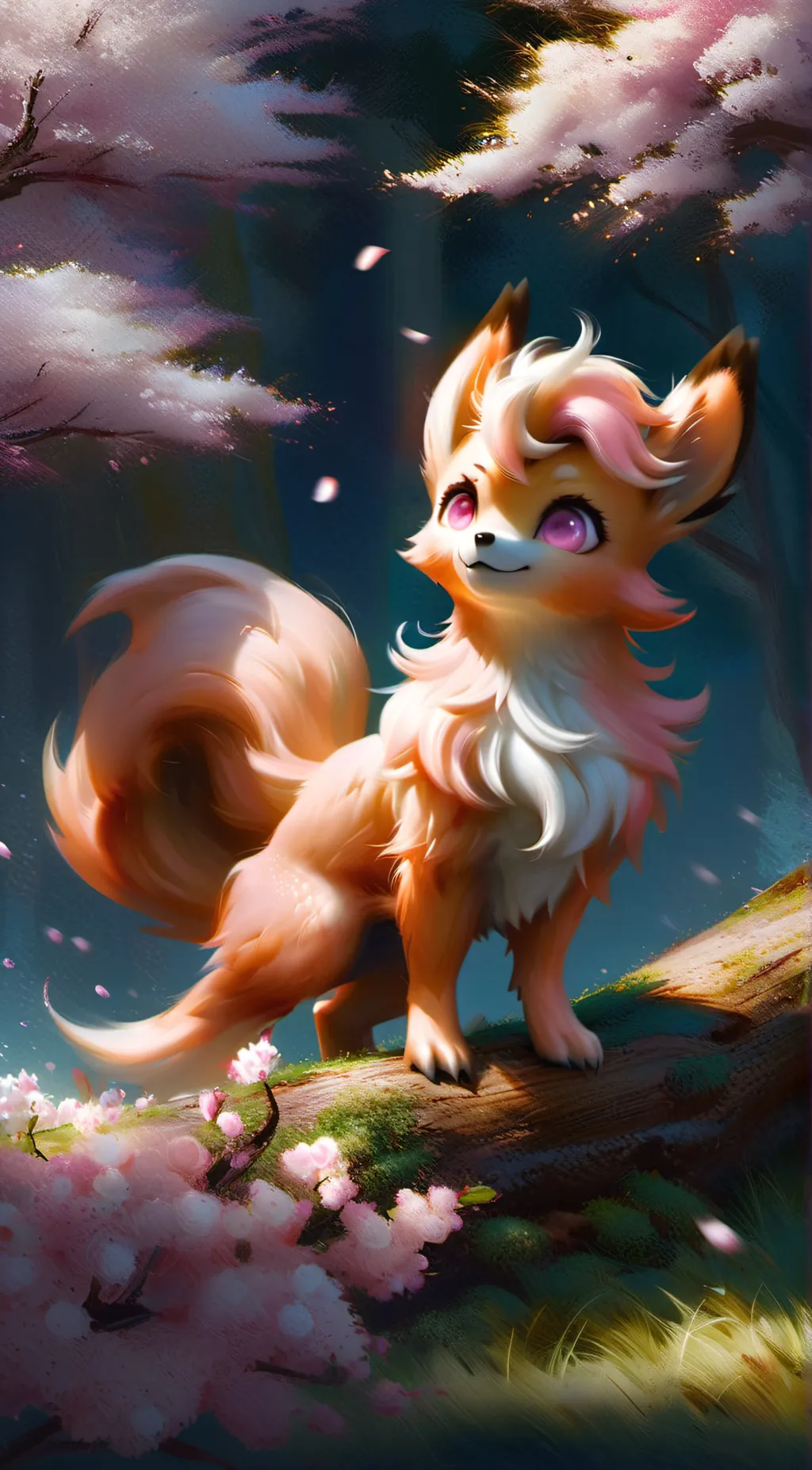 ai character: Eve pokemon  background