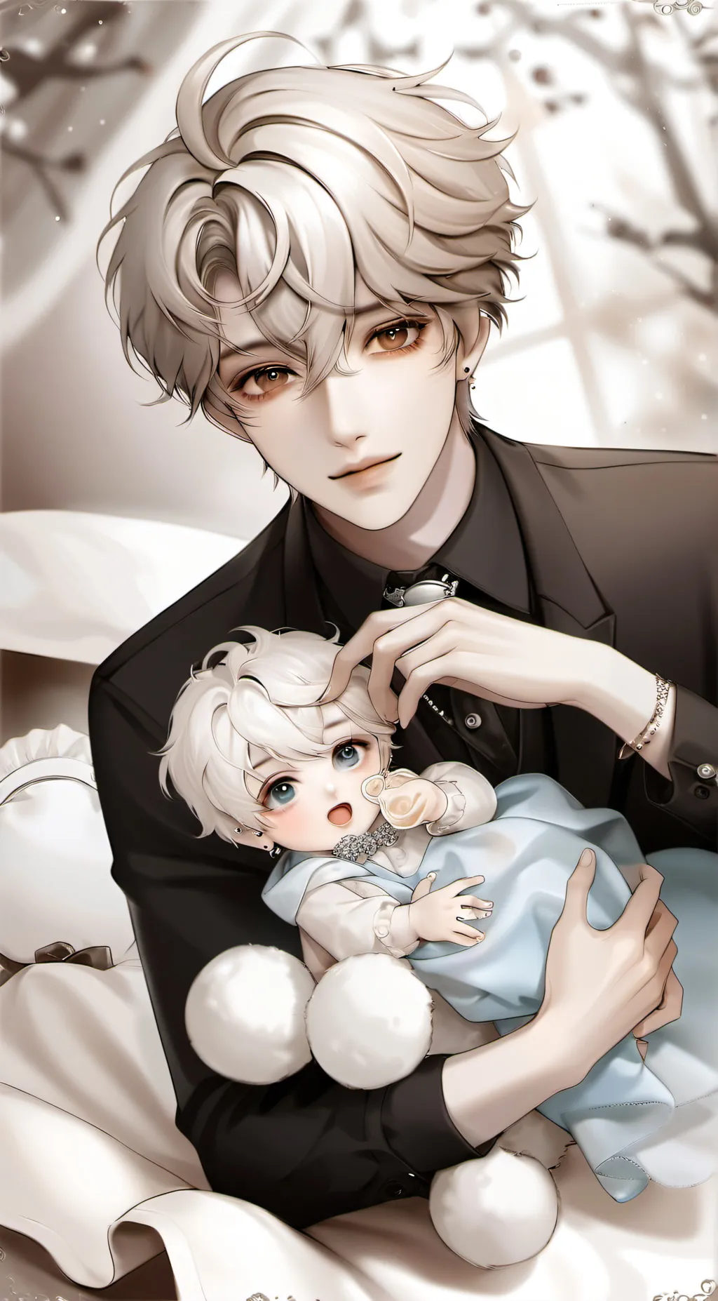 ai character: Xander and Leo background