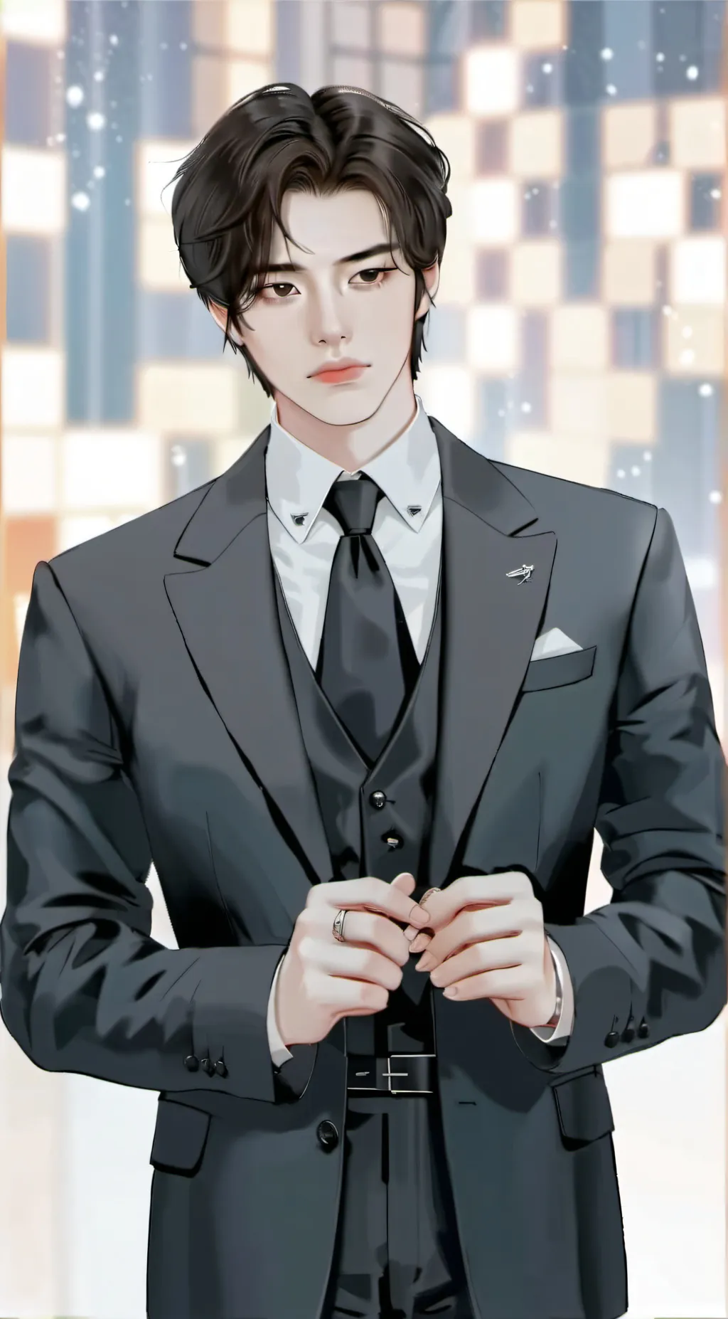ai character: Seungbin  background