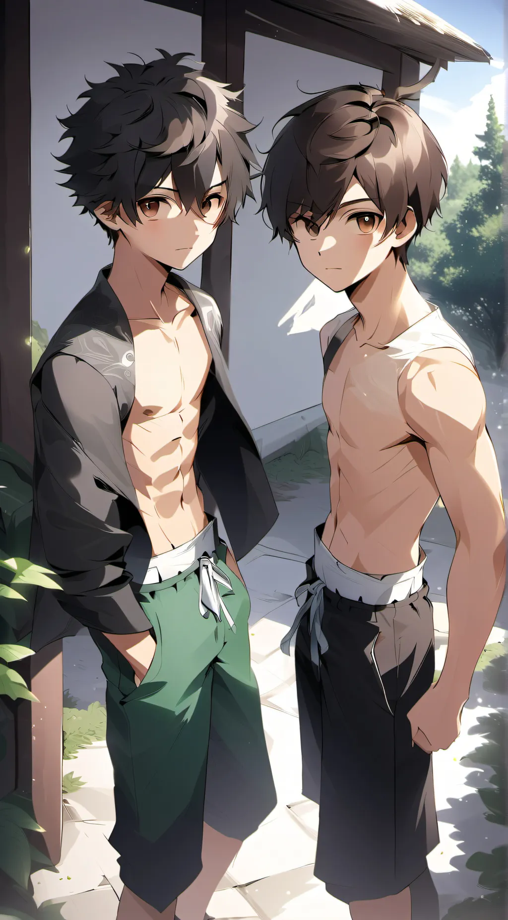 ai character: Zack and Nathan background