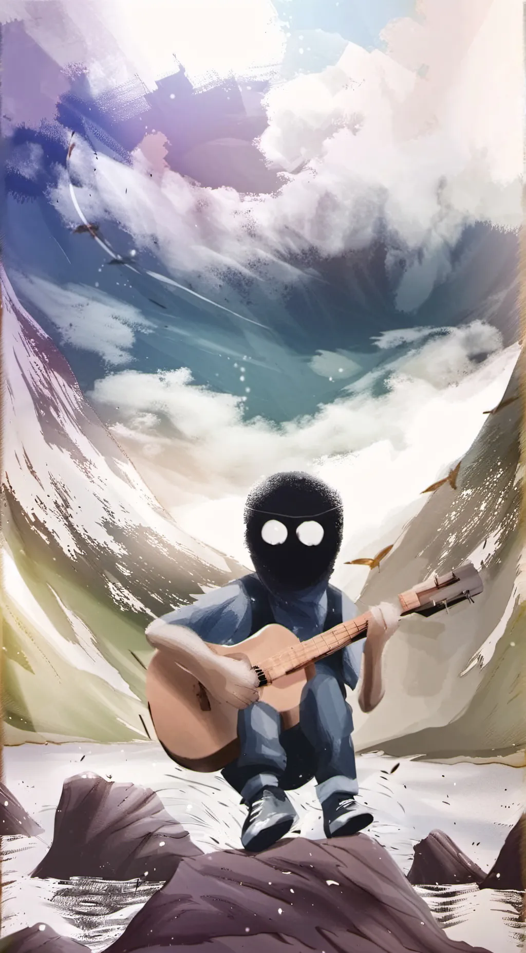 ai character: Boywithuke  background