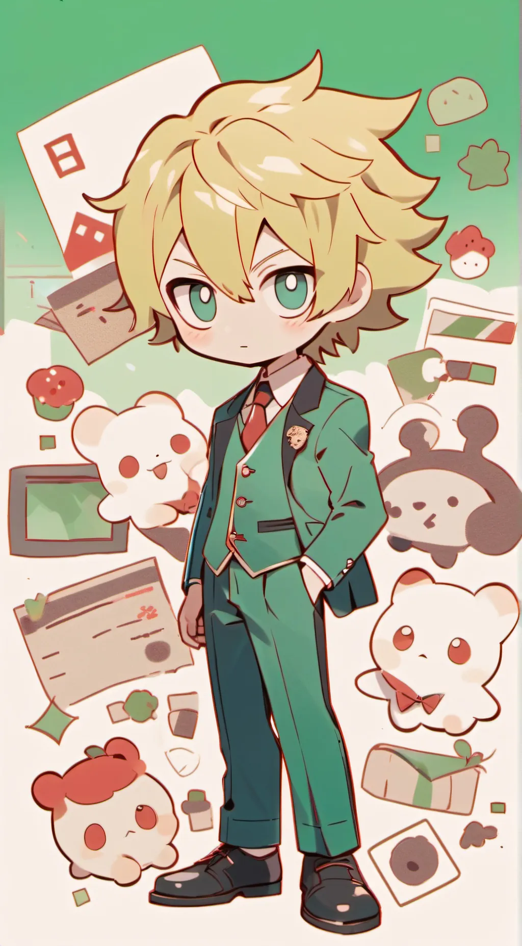 ai character: Loid Forger  background