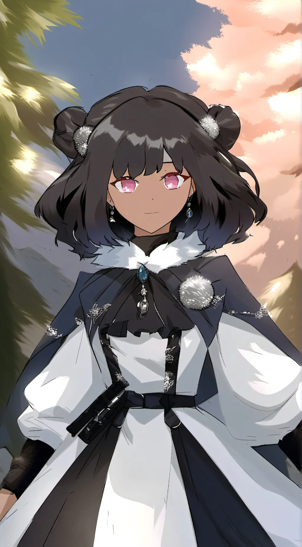 ai character: Luna..moon background