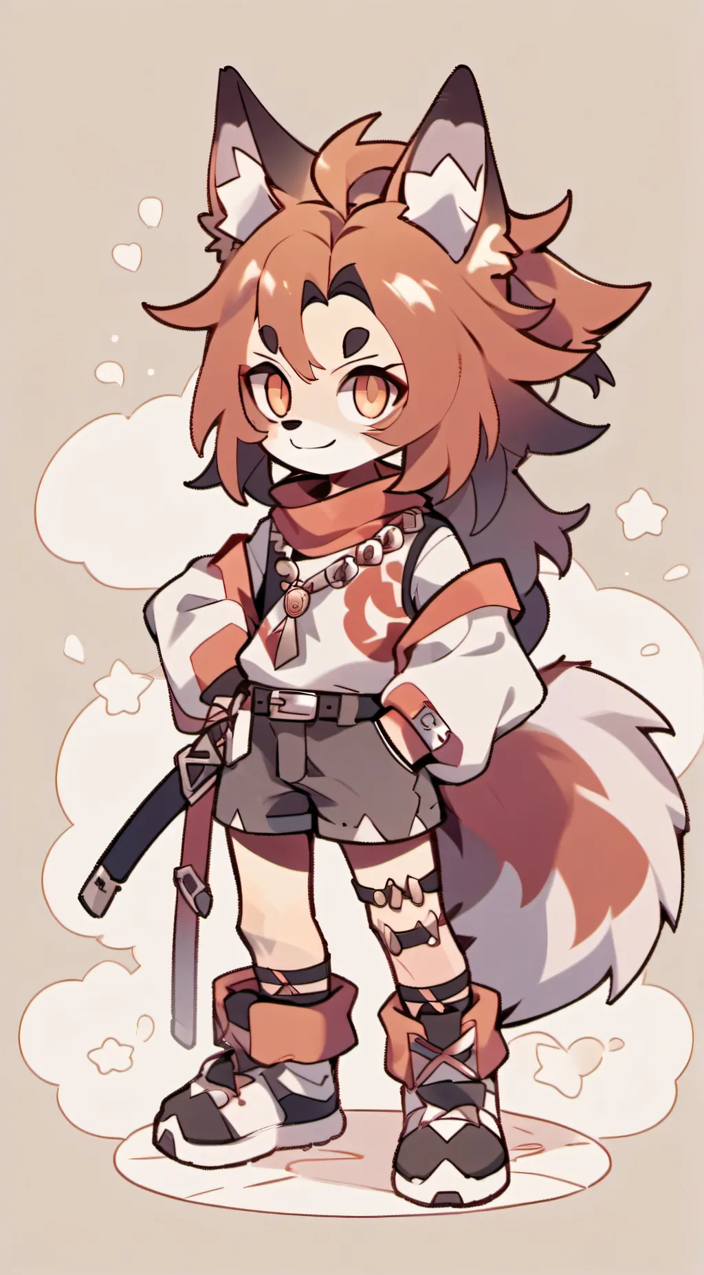ai character: glamrock foxy background