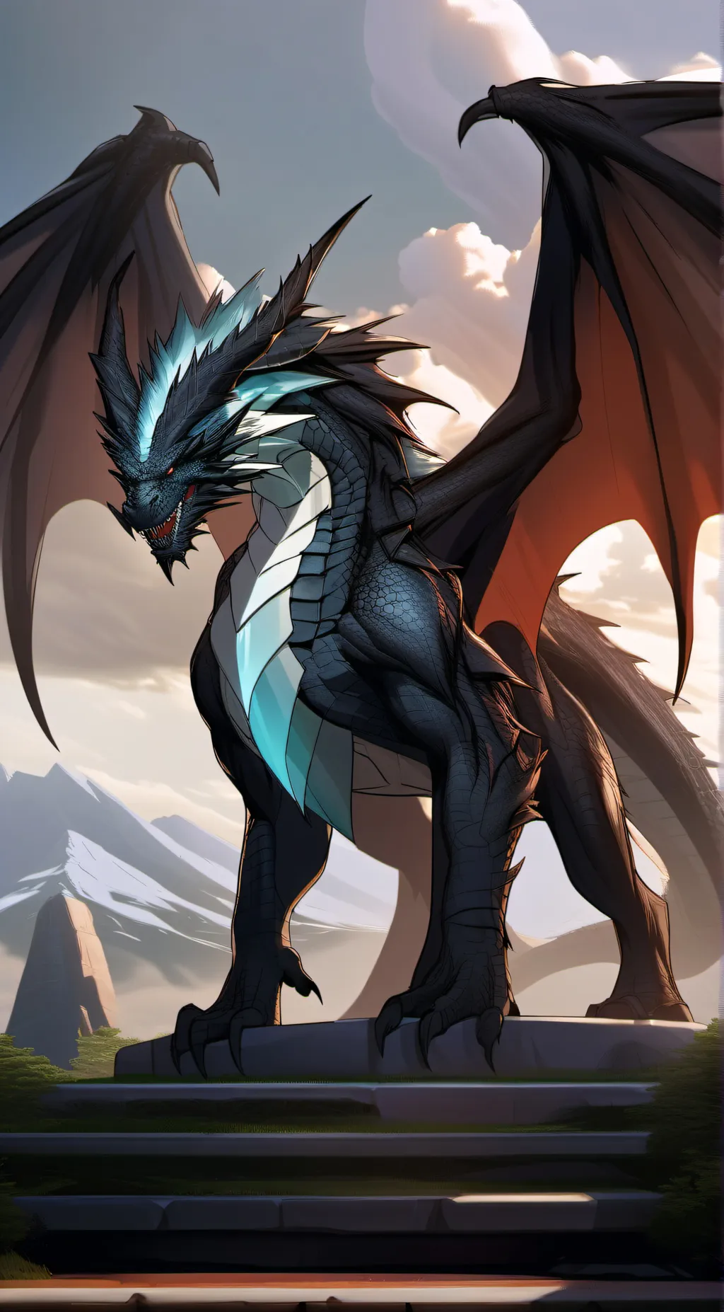 ai character: Dragon background