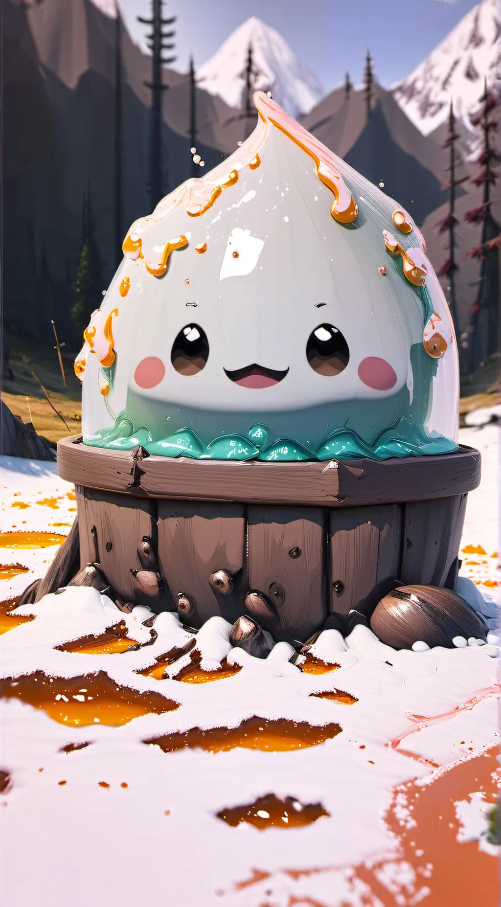 ai character: blob background