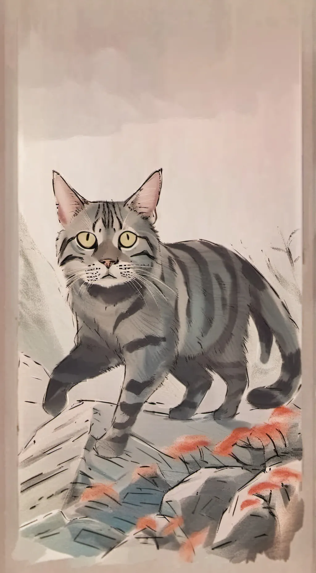 ai character: Cat meme background