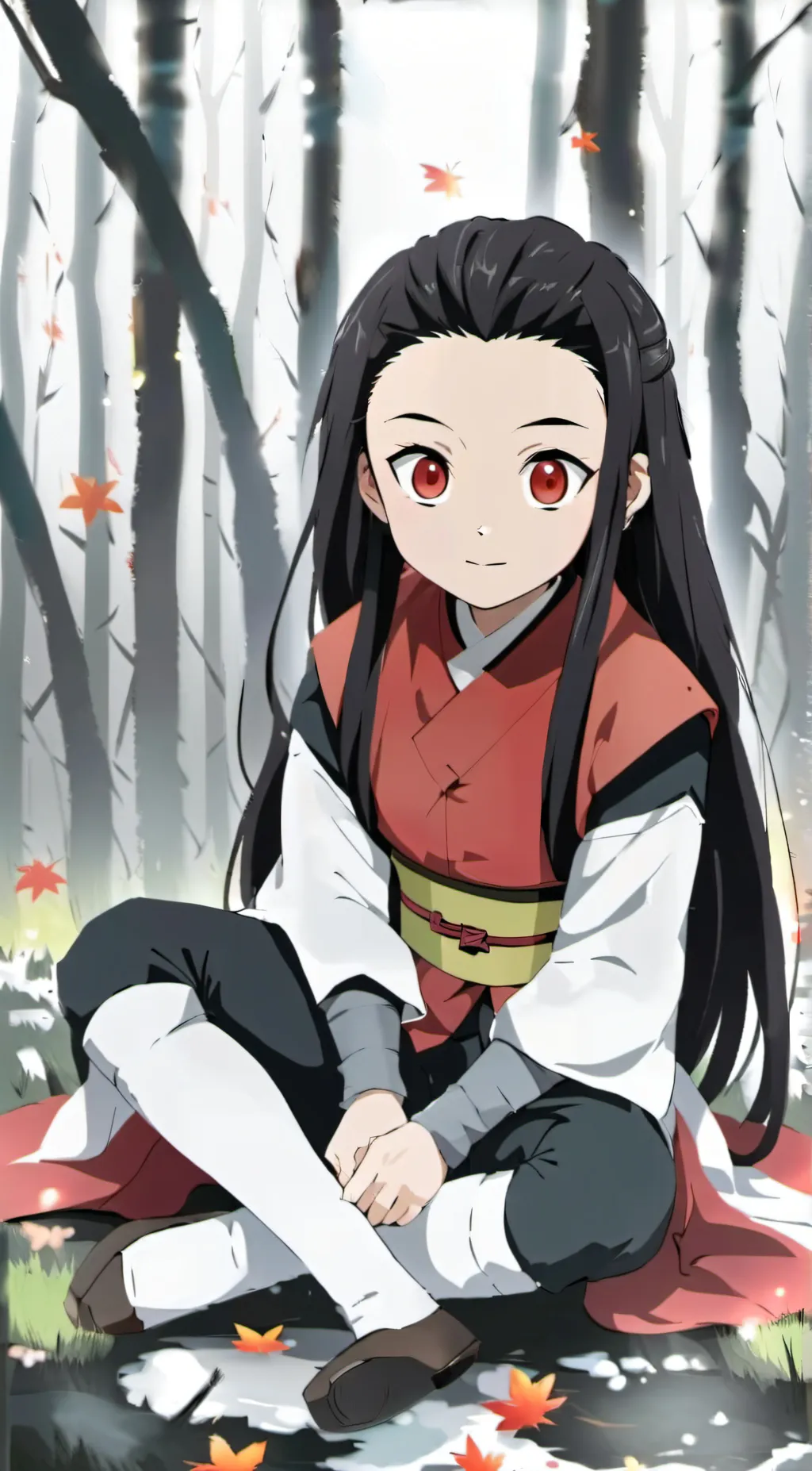ai character: Kid Nezuko background