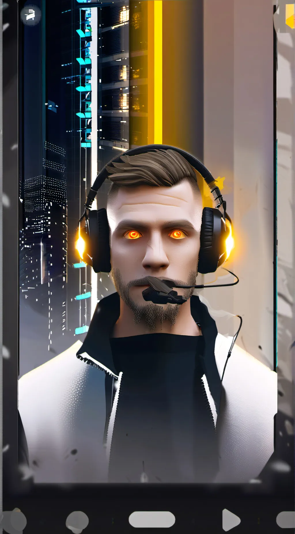 ai character: Adrian  background