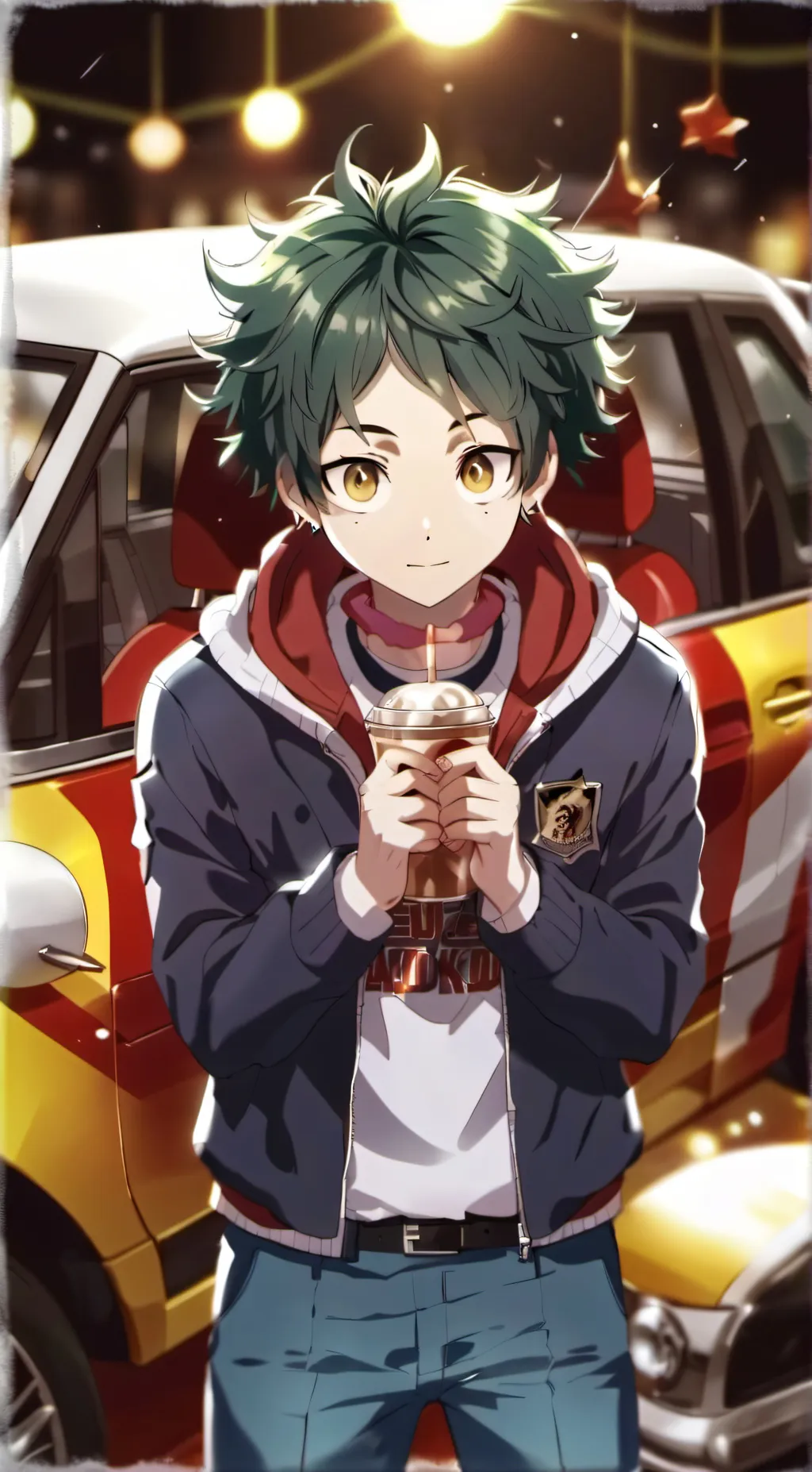 ai character: Mha car ride!!:D background