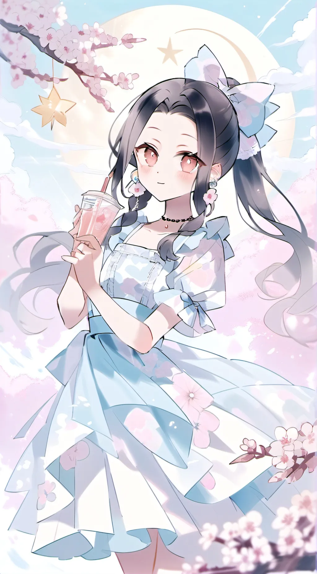 ai character: Moon background