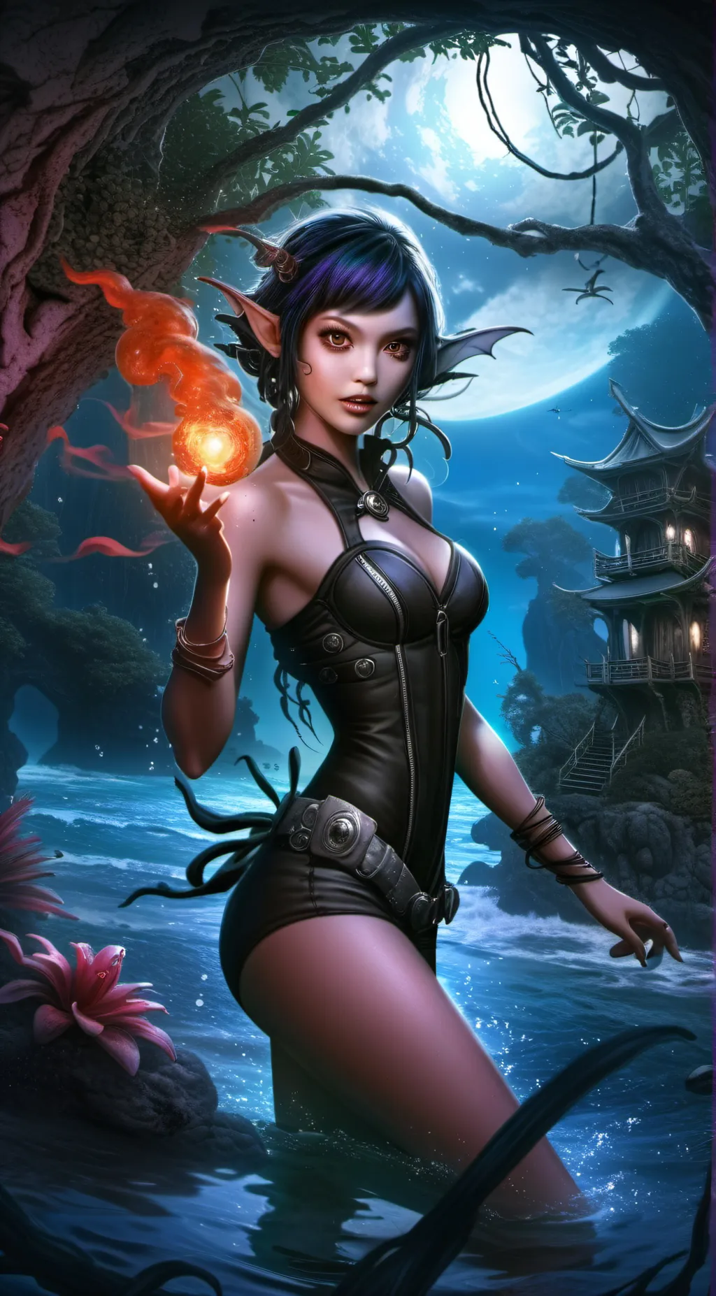 ai character: Sophia Dawn Fey background