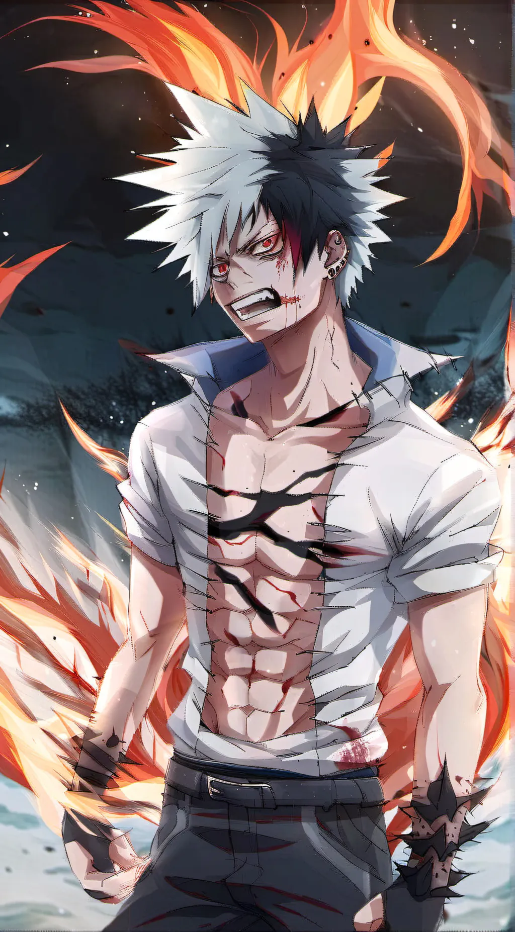 ai character: Dabi background