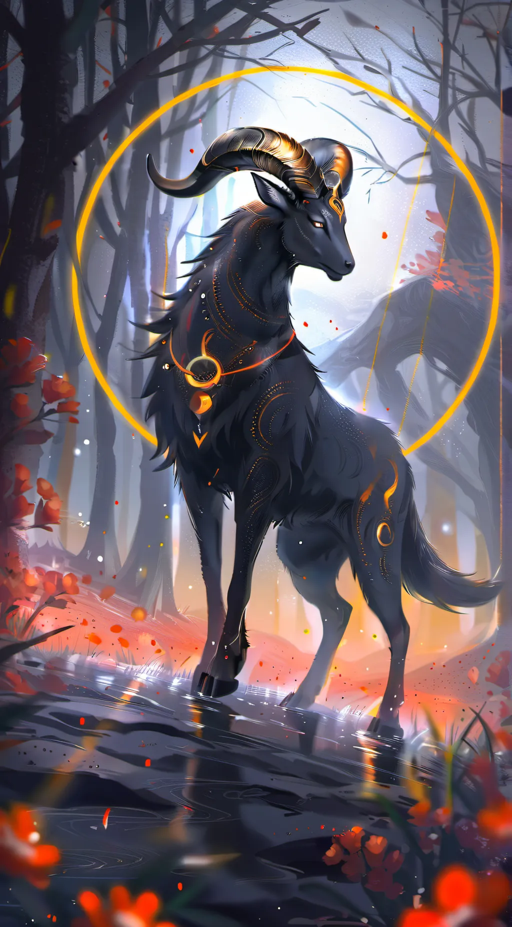 ai character: Capricorn background