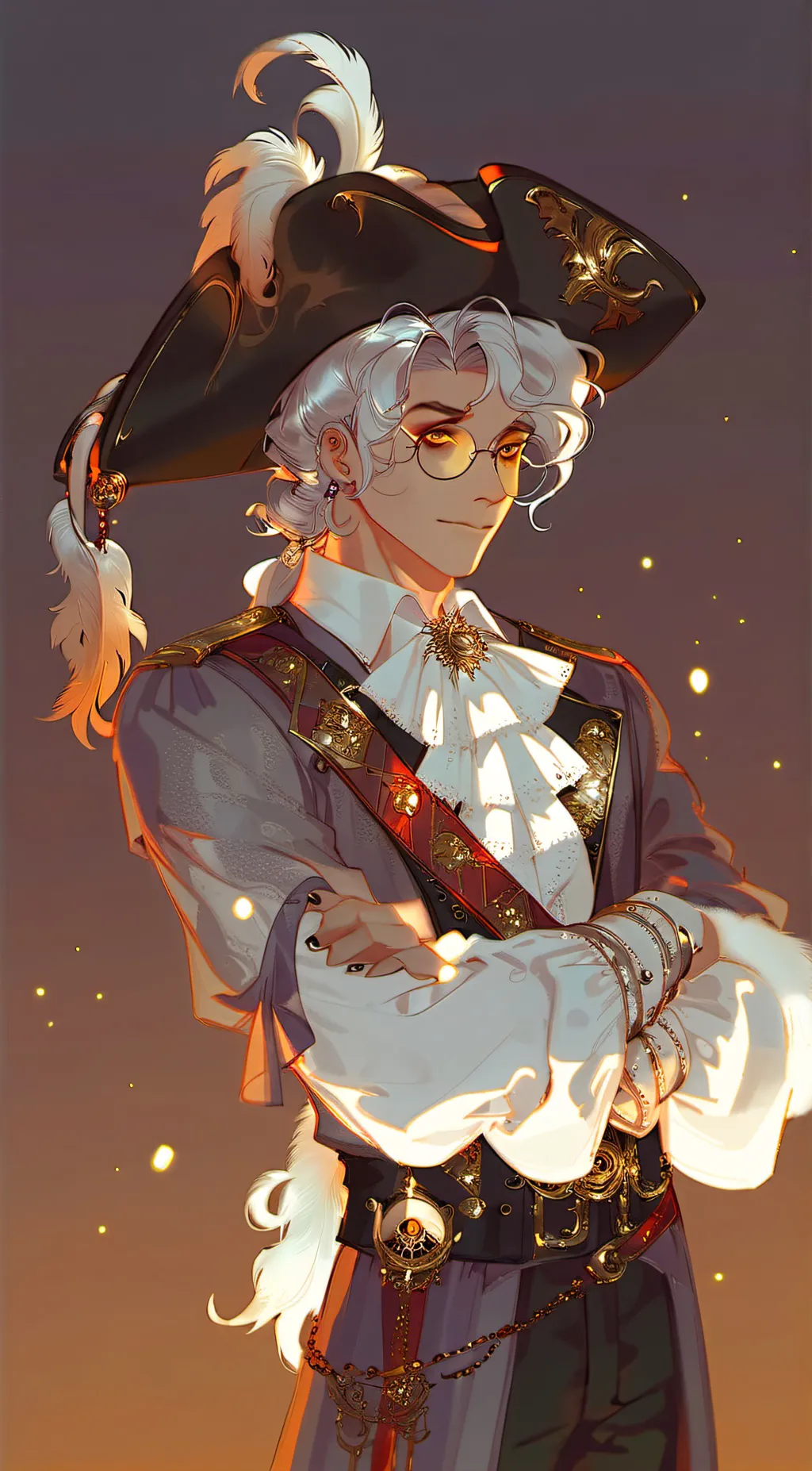 ai character: Captain Whitestone background