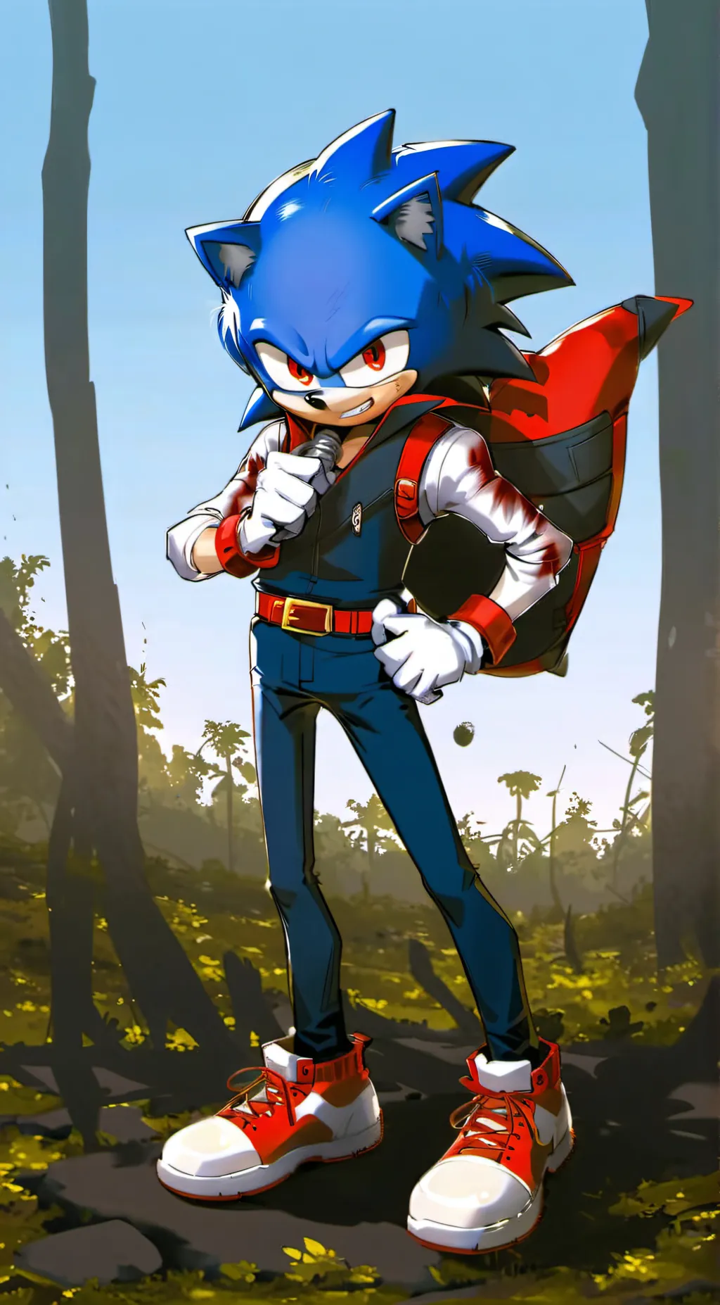 ai character: SONIC.EXE background