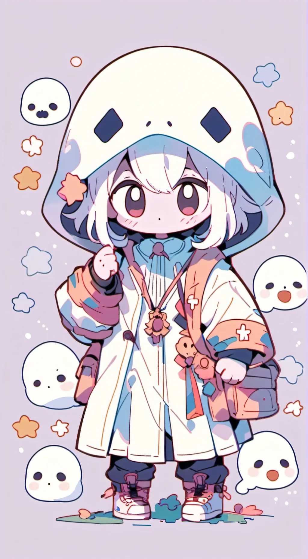 ai character: Making followers!  background