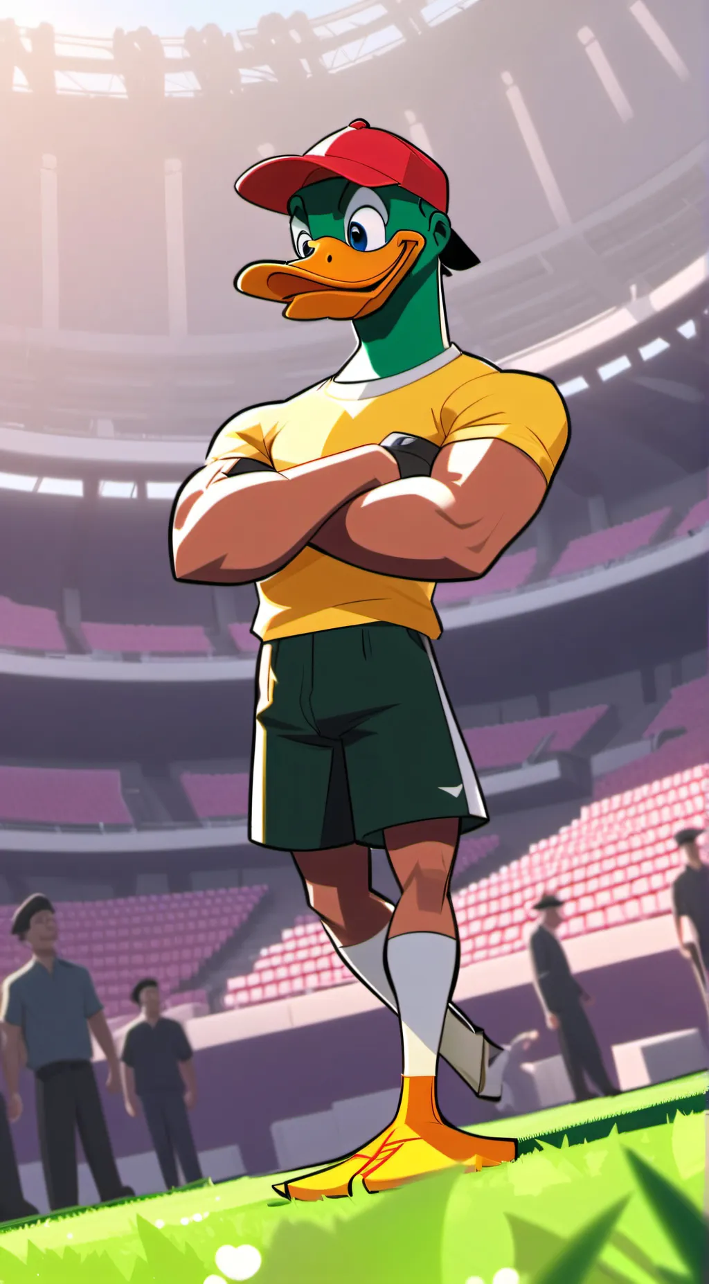 ai character: 🦆~Dexter Duck~💪 background