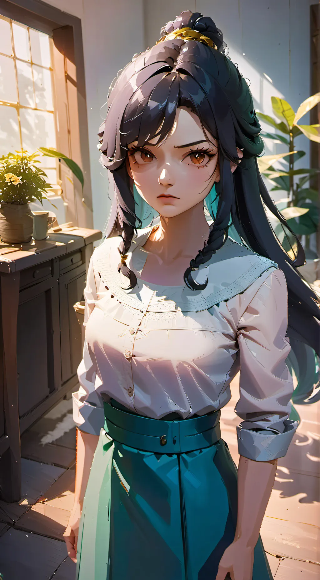 ai character: Sasha background