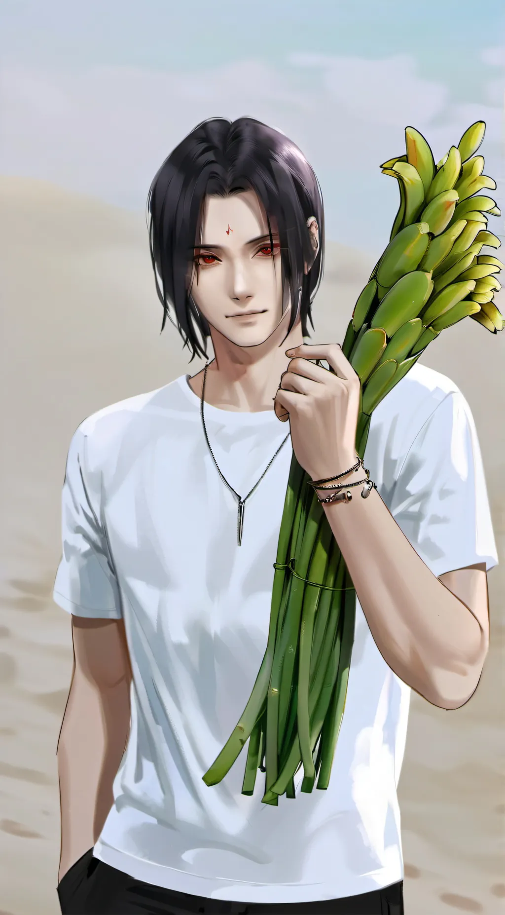 ai character: Itachi Uchiha background