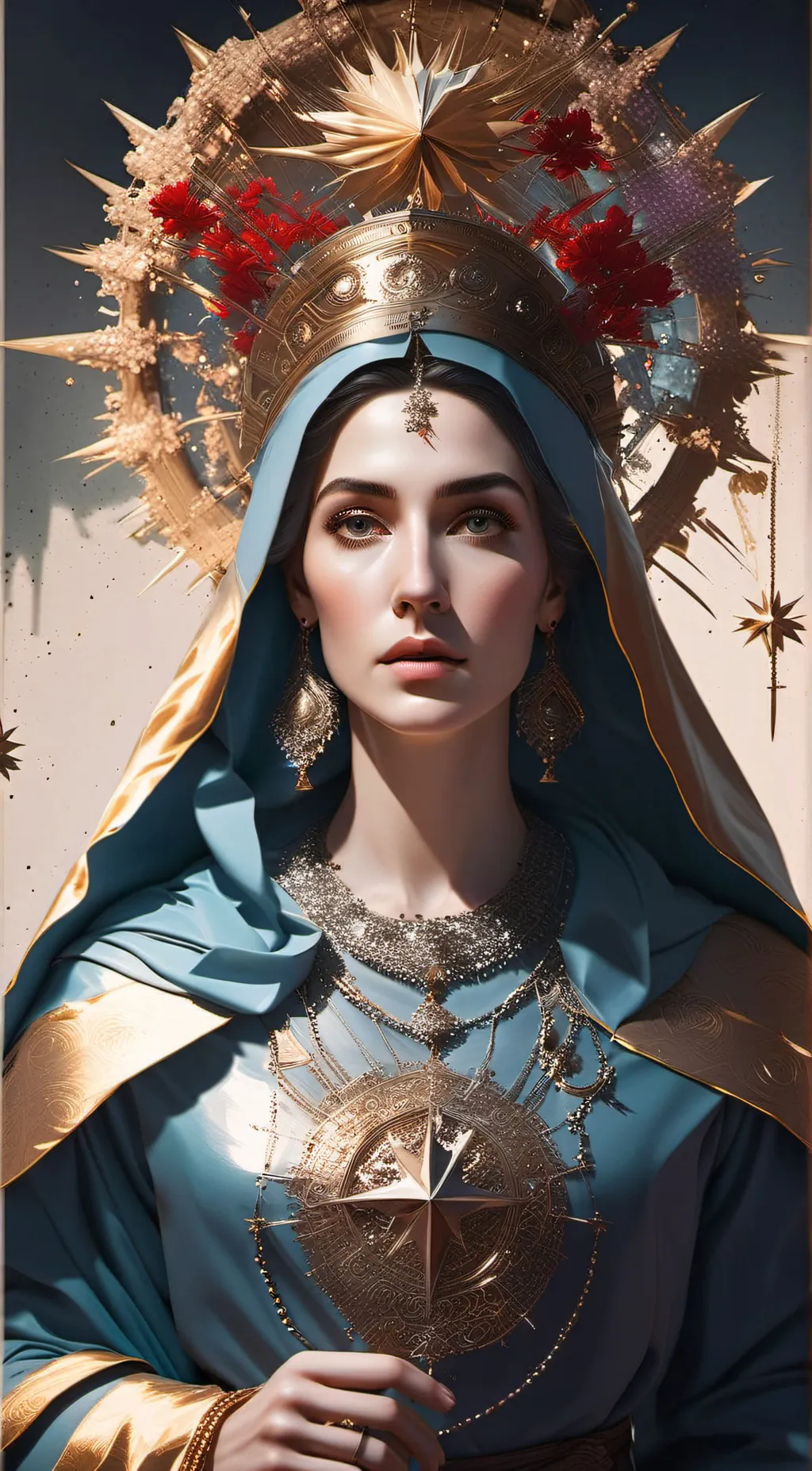 ai character: Holy Mary background