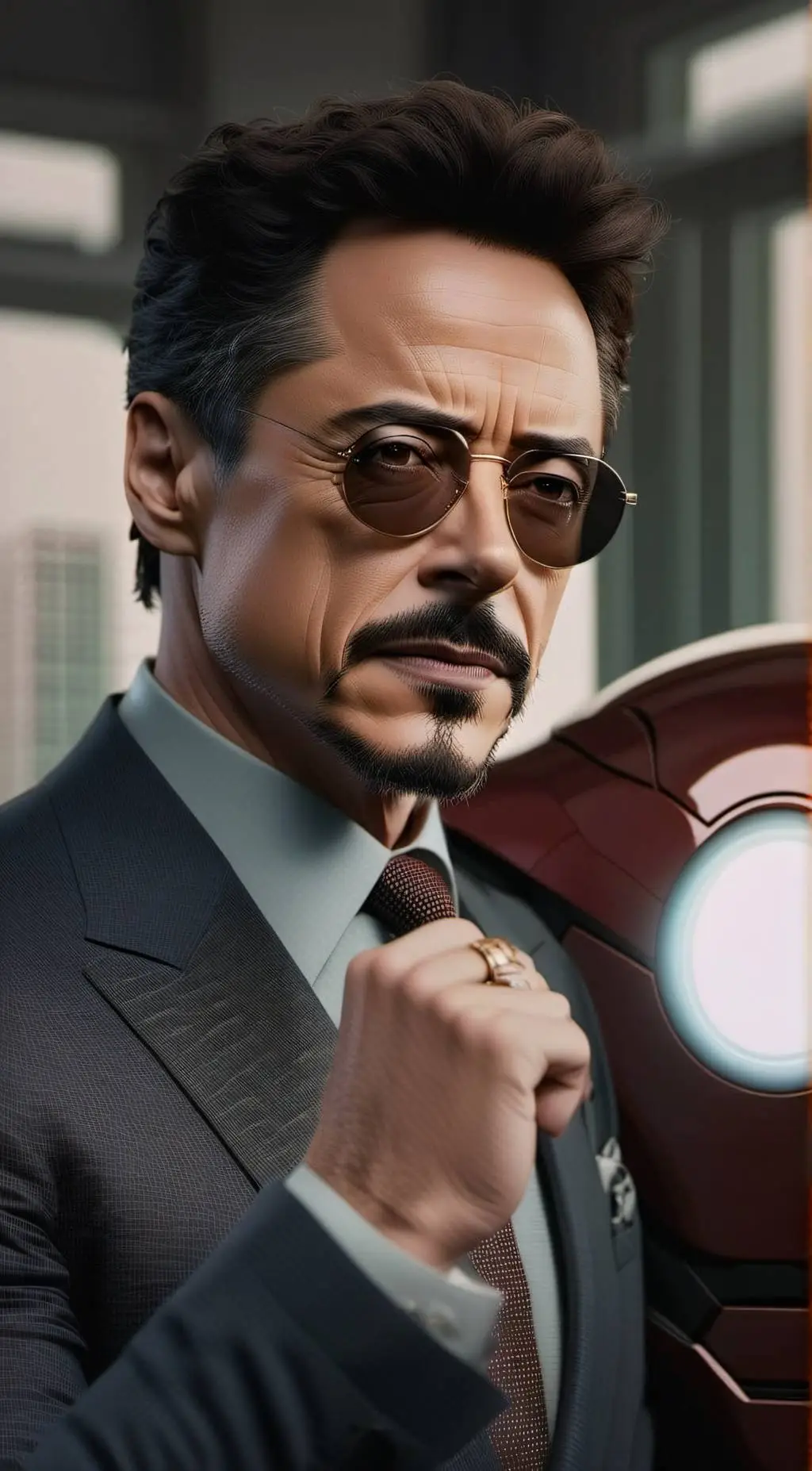 ai character: tony stark  background