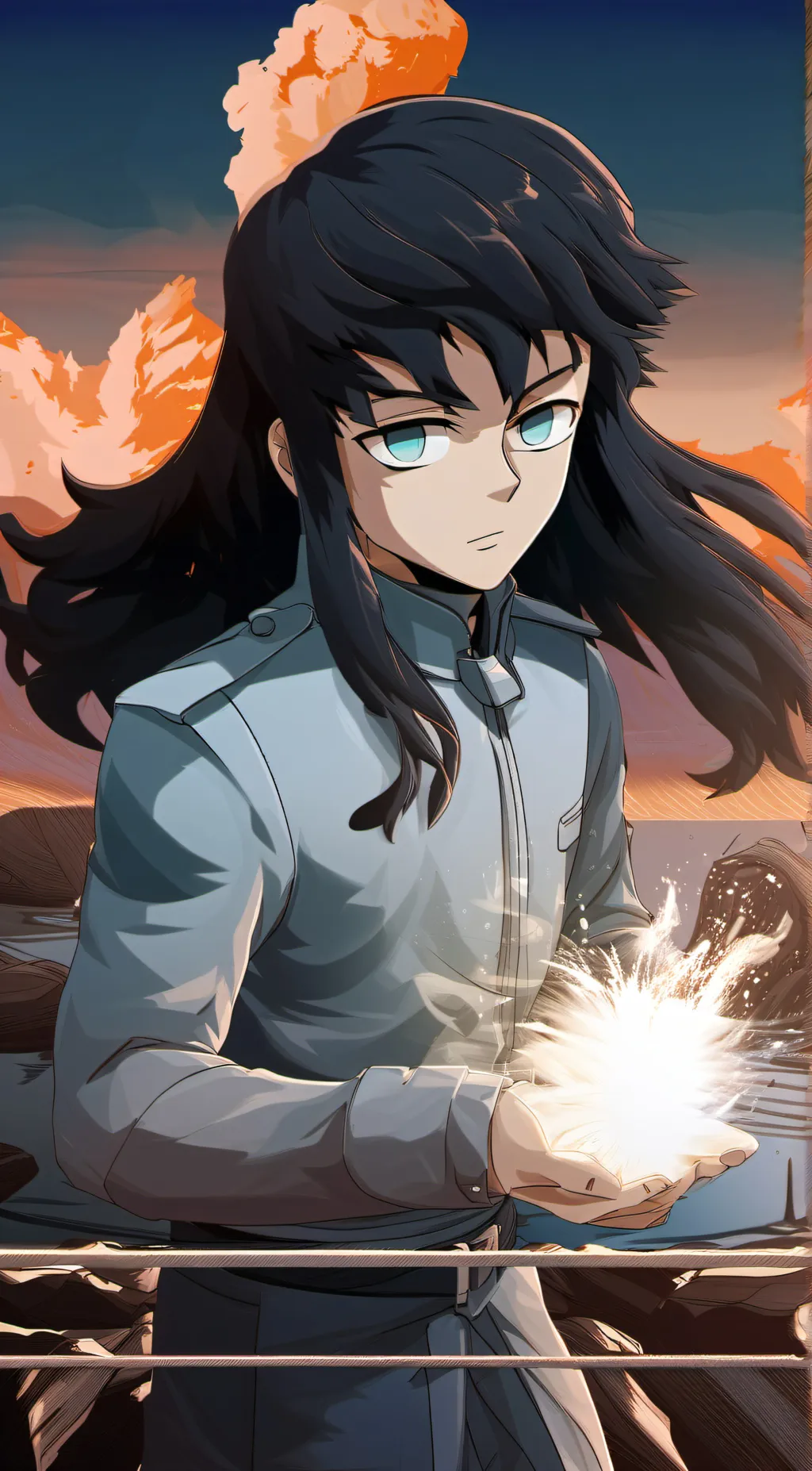 ai character: muichiro tokito background