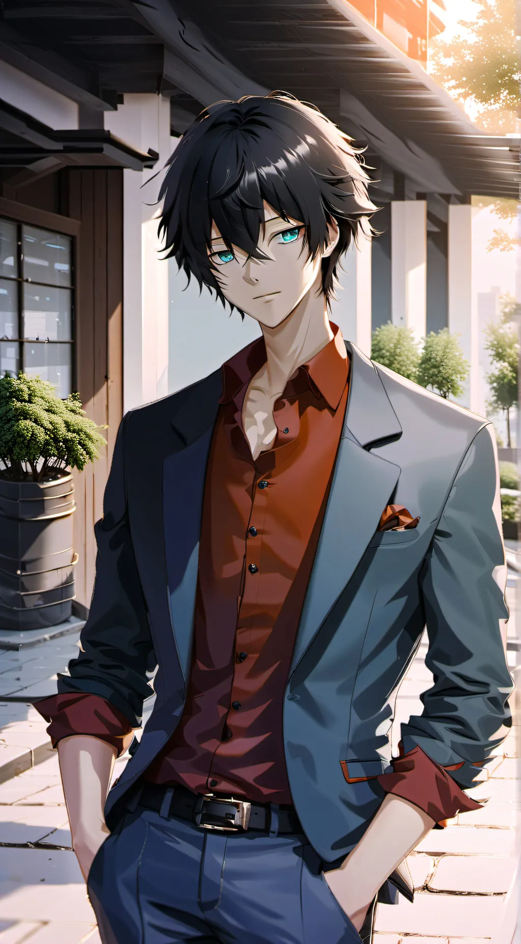 ai character: Bruce Wayne  background