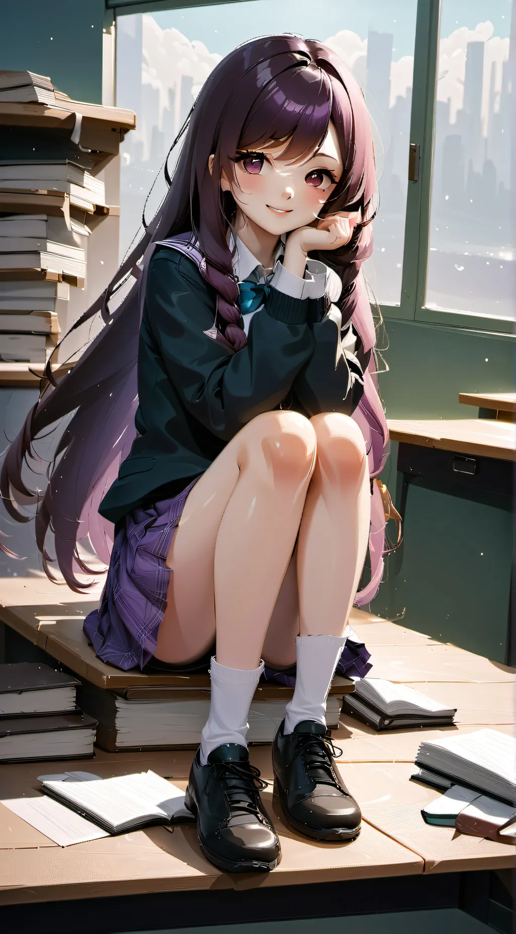 ai character: Luna background